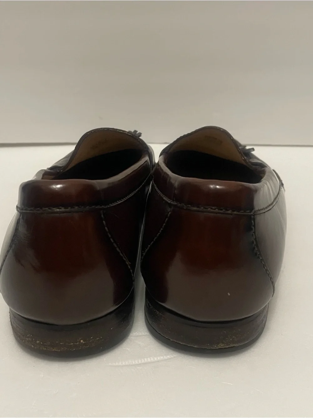 Vintage Cole Haan City 3508 Brown Leather Pinch Tassel Loafers Size 10 D